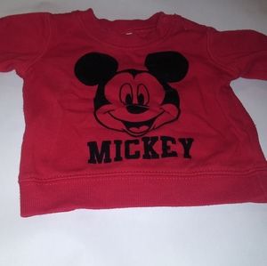 Mickey mouse newborn long sleeve shirt